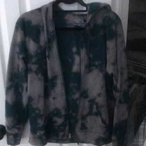Cute tie dye zip up hoodie